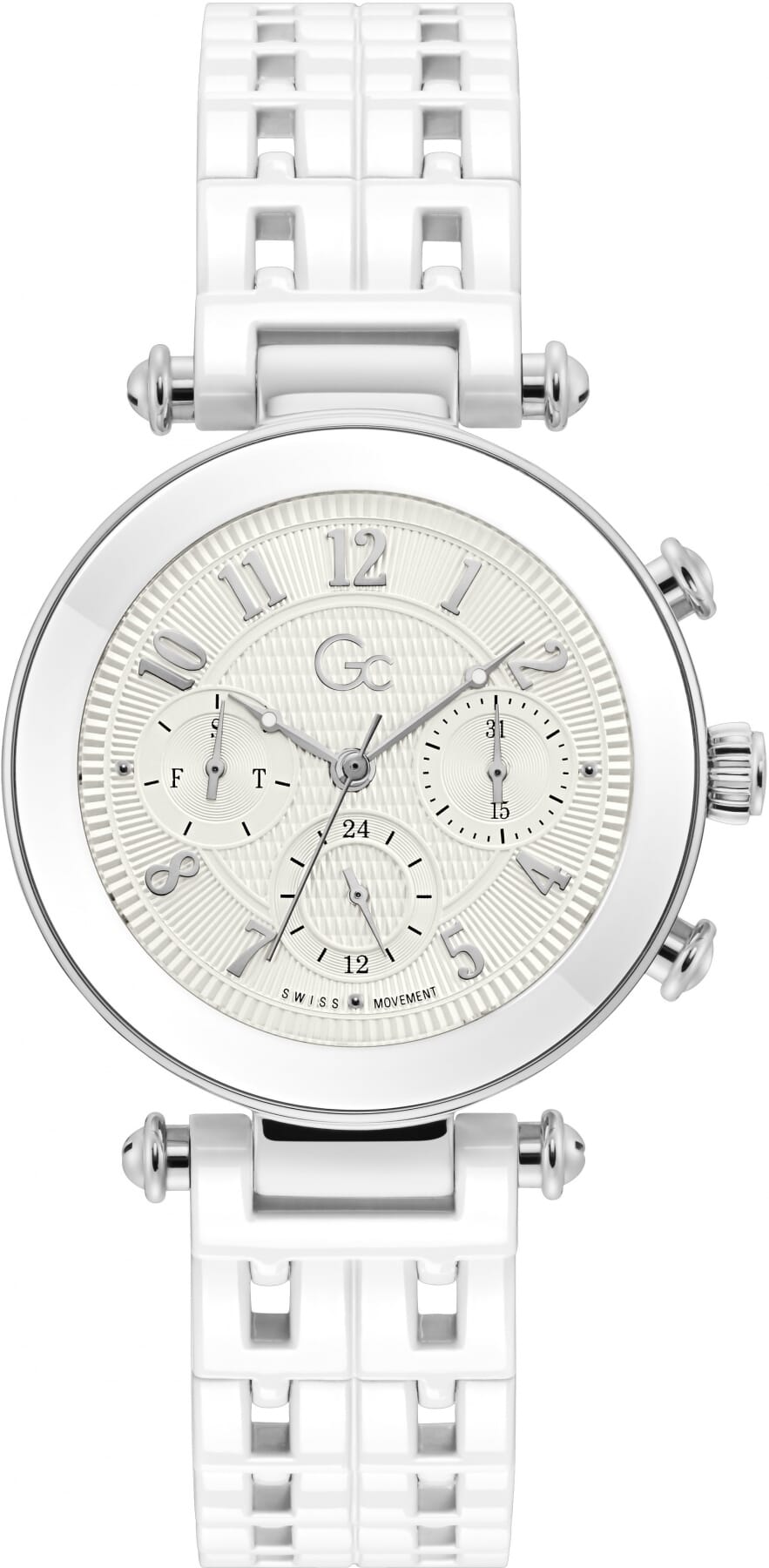 Guess Collection Horloges Y59004l1mf in het Metallic Dames Accessoires voor voor heren Horloges voor heren 