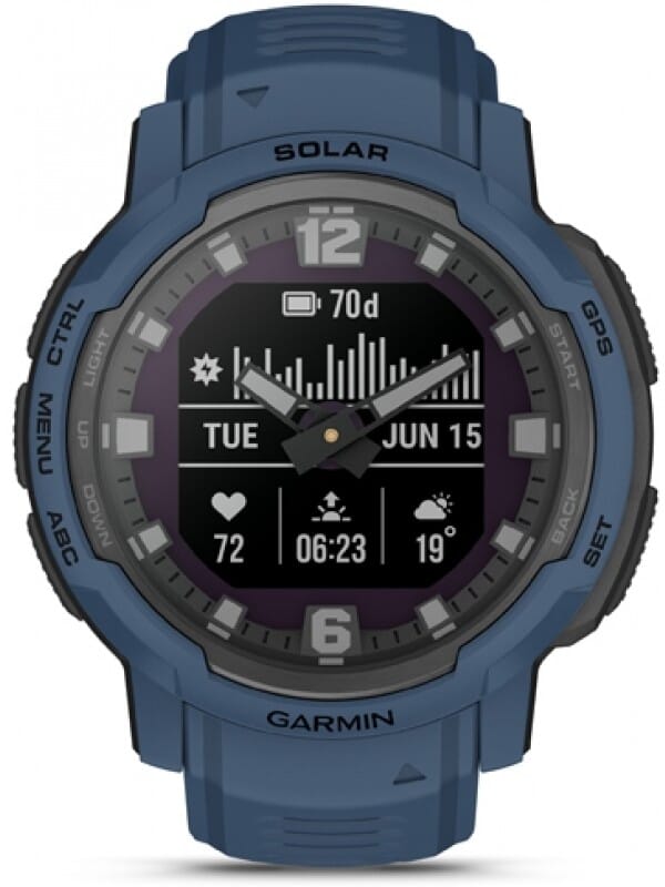 Garmin 010-02730-02 Instinct Crossover Solar Unisex Smartwatch