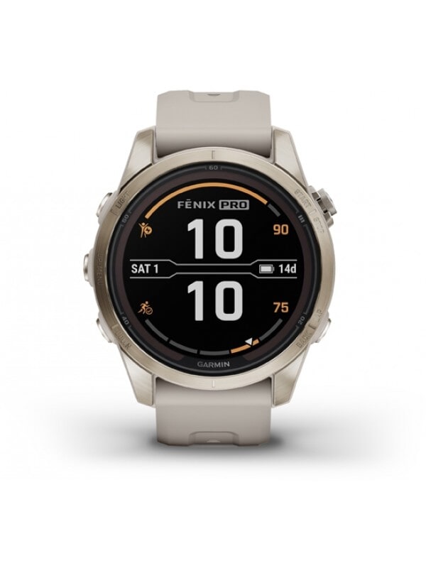 Garmin 010-02776-15 Fenix Sapphire Solar Edition 7S Pro Smartwatch