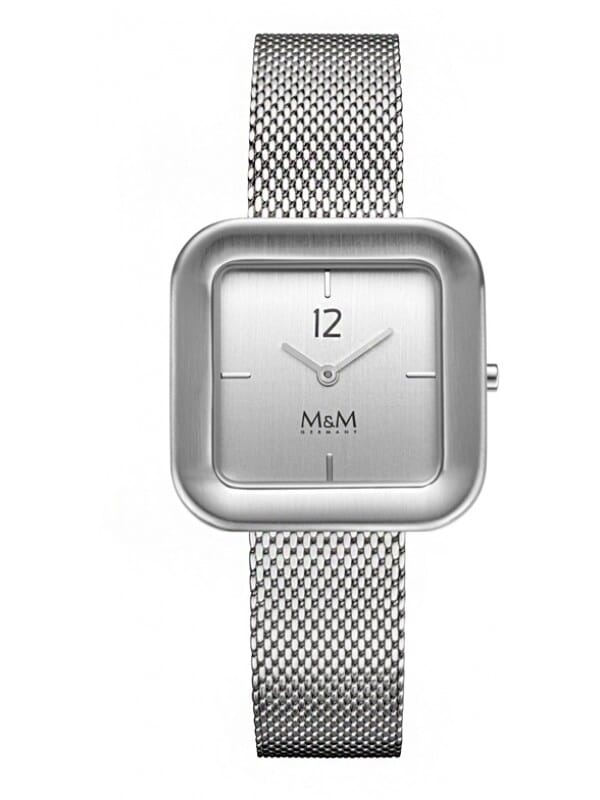 M&M Germany M11965-123 Square line Dames Horloge
