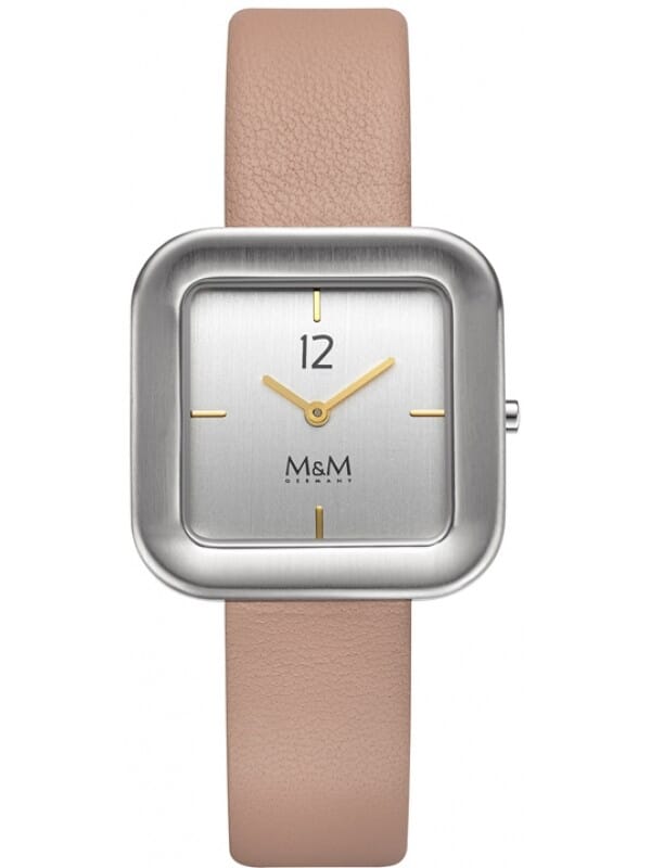 M&M Germany M11965-953 Square line Dames Horloge