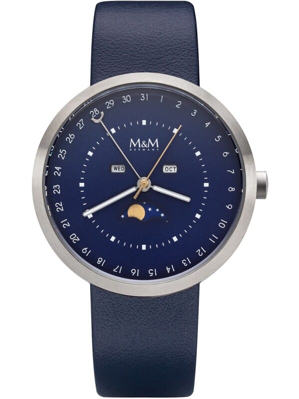 M&M Germany M11949-828 Moon Dames Horloge