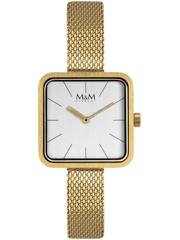 M&M Germany M11951-212 Square line Dames Horloge