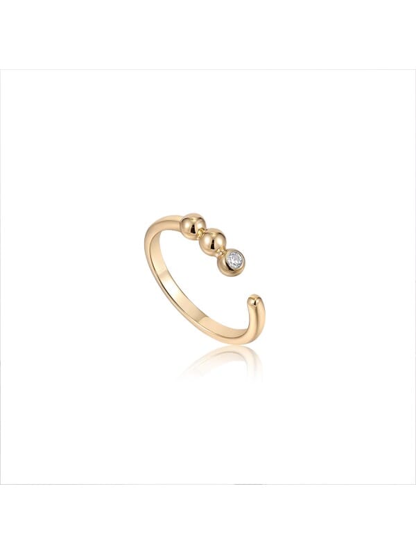 Ania Haie AH R045-01G-CZ Spaced Out Dames Ring - Minimalistische ring