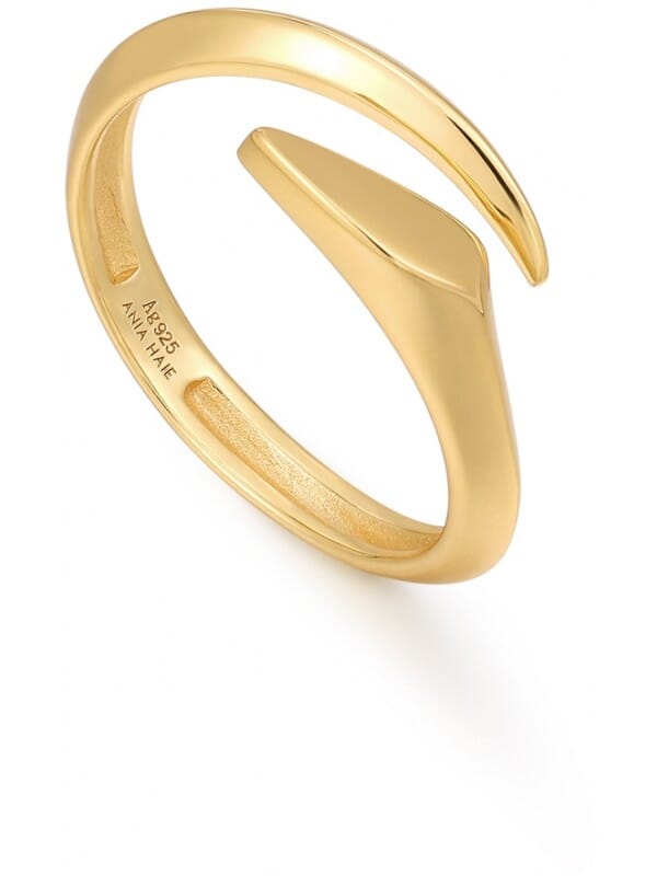 Ania Haie AH R049-01G Tough Love Dames Ring - Minimalistische ring