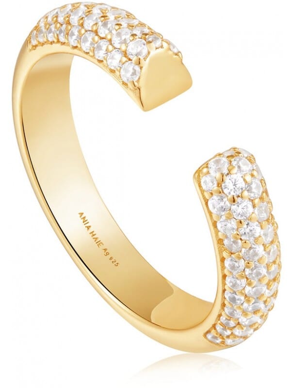 Ania Haie AH R051-01G Tough Love Dames Ring - Minimalistische ring